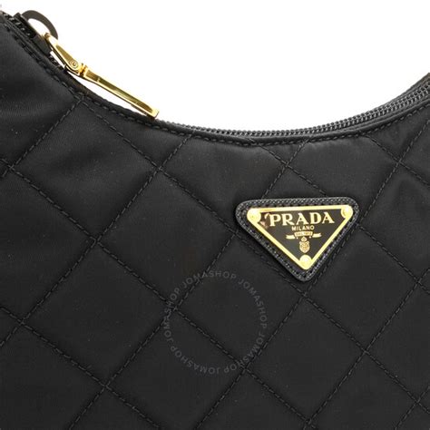 prada contenitore maniglia tessutu nylon quilted shoulder bag|Prada .